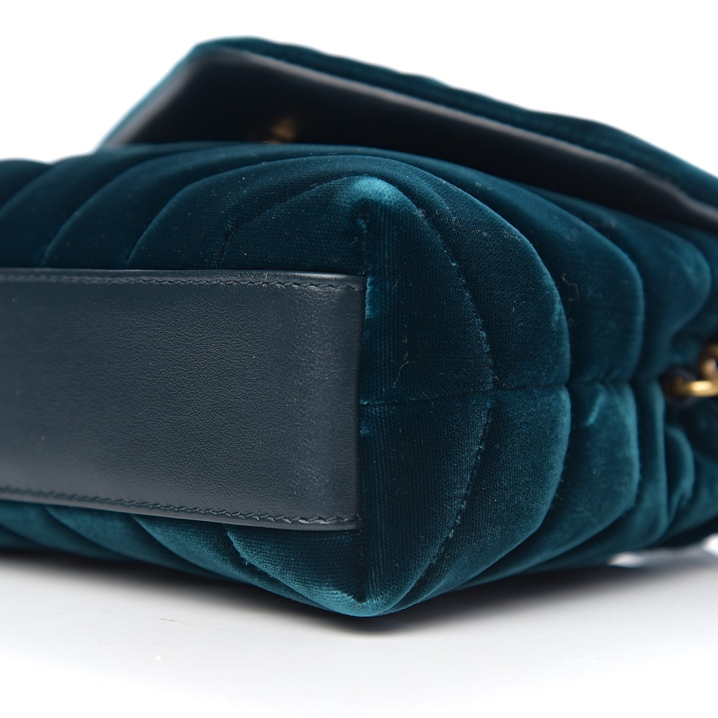 Velvet Y Quilted Monogram Toy Loulou Chain Satchel Dark Ottanio