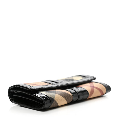 Burberry Supernova Check Penrose Continental Wallet Black 4 of 10