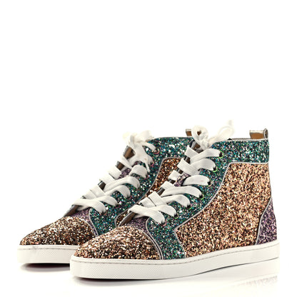 Christian Louboutin Bip Bip Glitter Womens Orlato Flat Sneakers 37 Multicolor 2 of 12