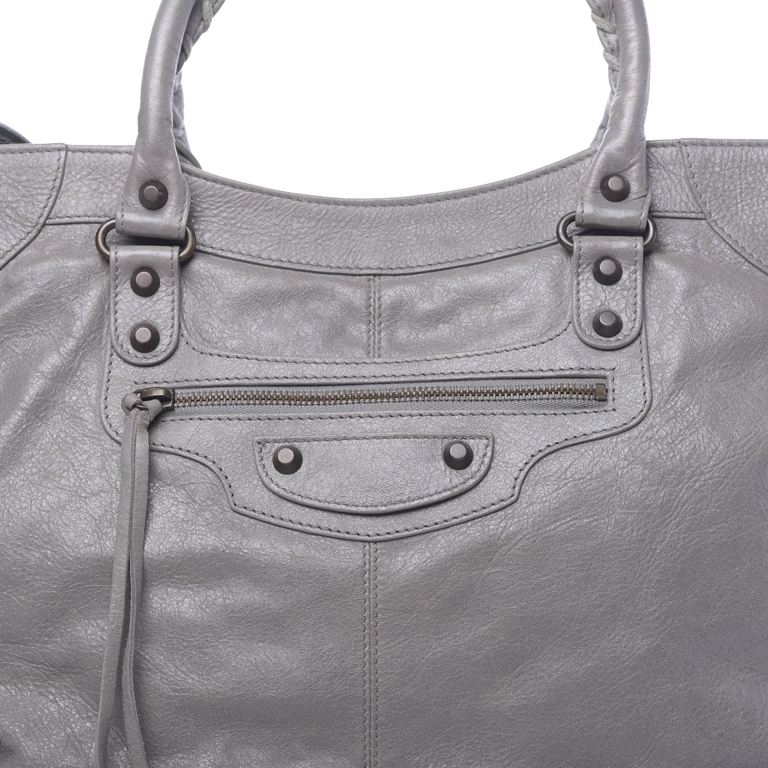 Balenciaga Agneau Classic Hardware Velo Gris Pyrite 8 of 10