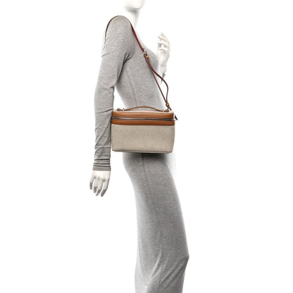 Christian Louboutin Granariso Canvas Calfskin Kypipouch Top Handle Messenger Bag Brownie Terra 2 of 9