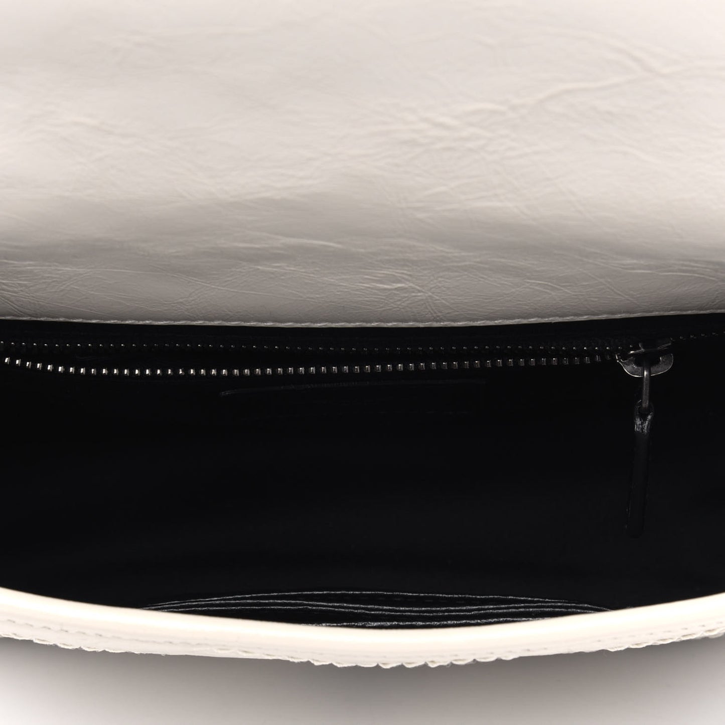 Crinkled Calfskin Matelasse Monogram Niki Chain Wallet Crema Soft