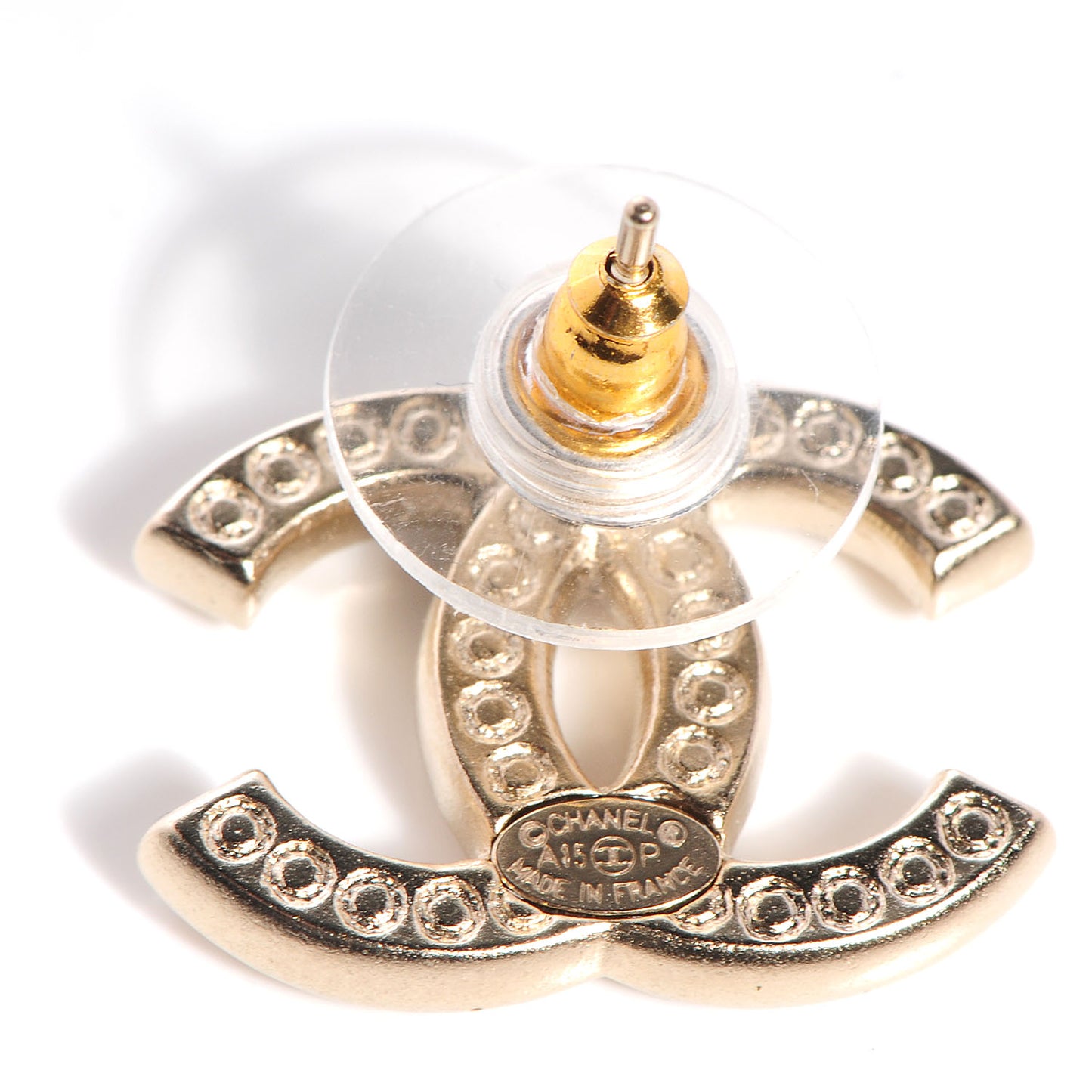 Crystal CC Earrings Gold