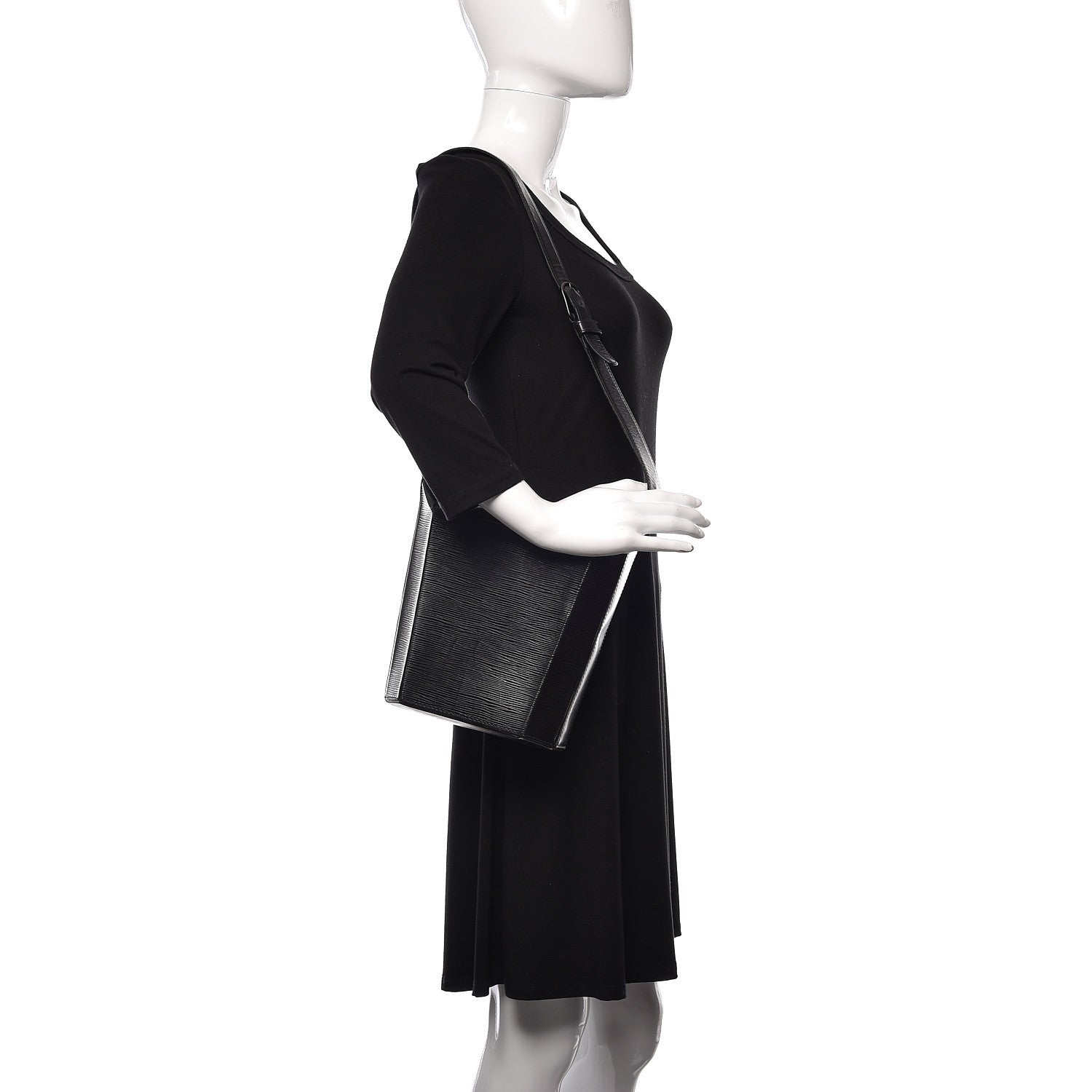 Louis Vuitton Epi Sac Seau Black 2 of 17