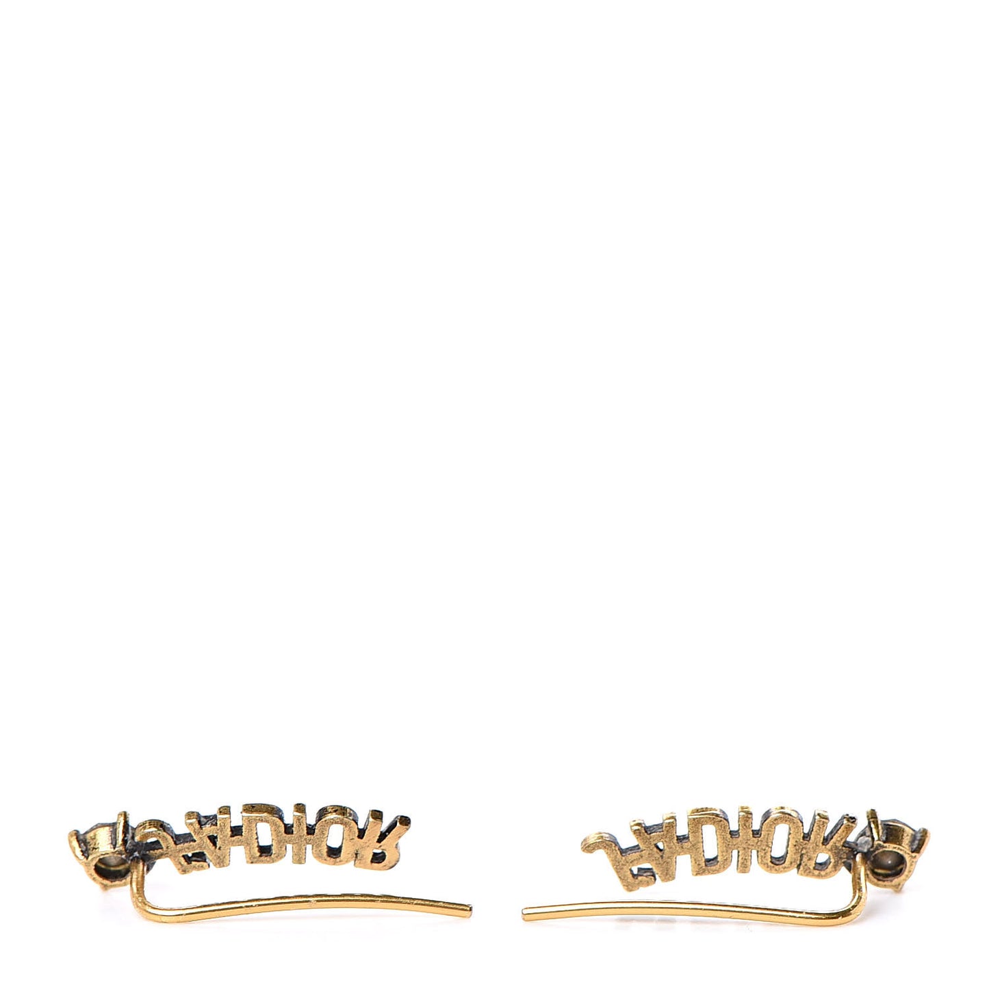Metal Crystal J'Adior Earrings Aged Gold