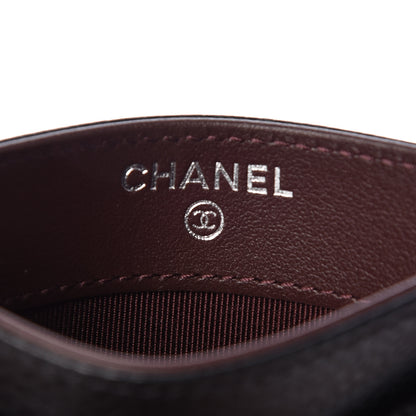 Chanel Caviar Chevron Quilted Card Holder Black 6 of 9