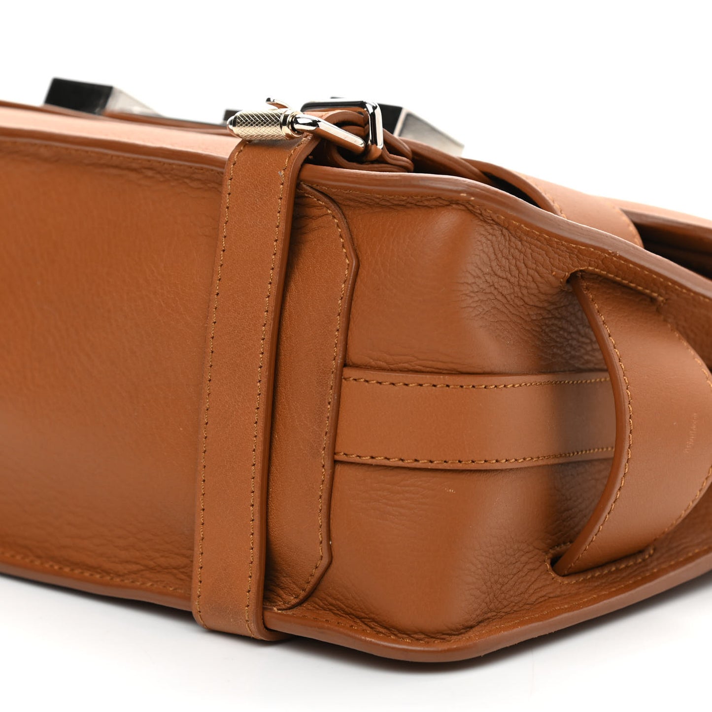 Smooth Calfskin PS11 Classic Shoulder Bag Caramel