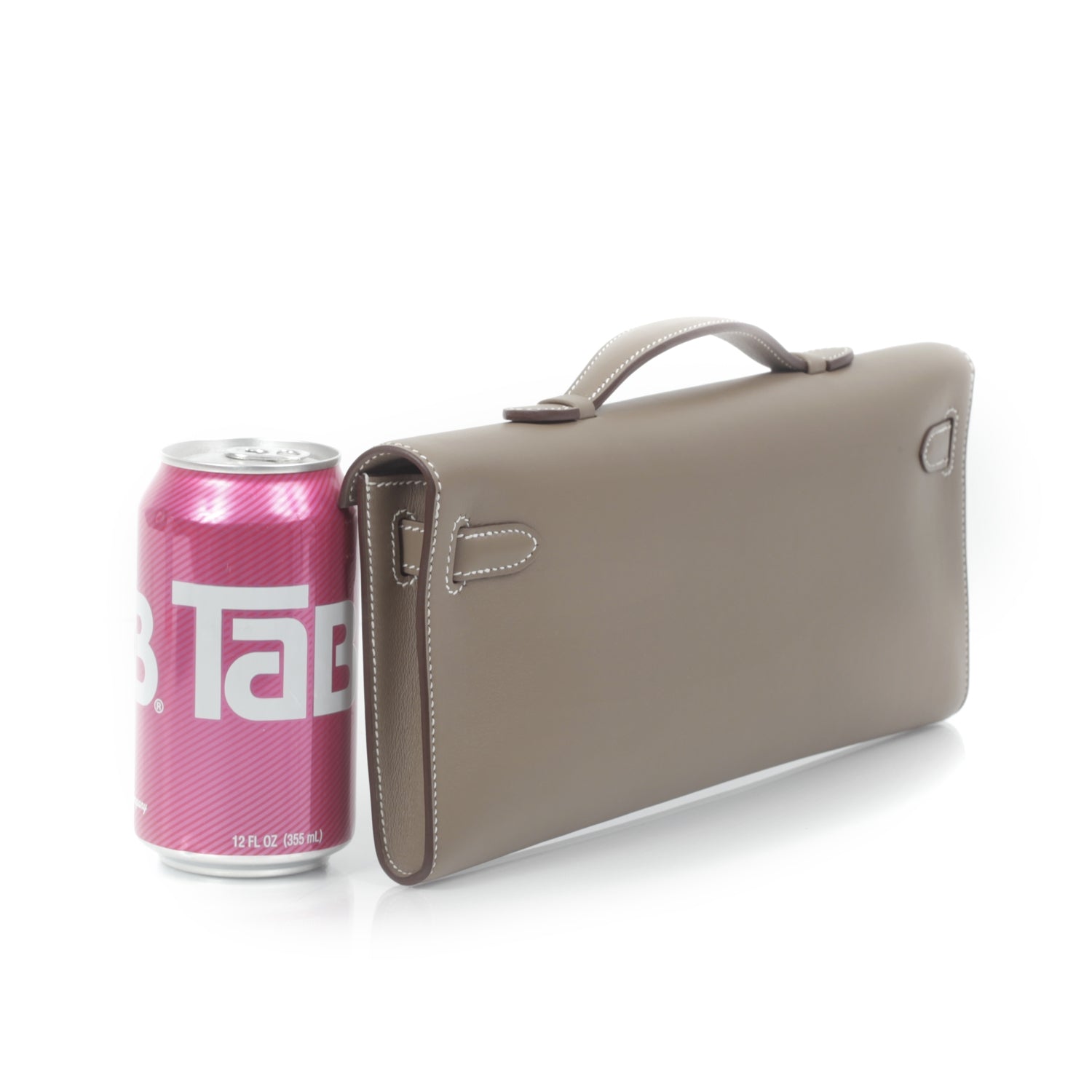 Hermes Swift Kelly Cut Clutch Pochette Etoupe 2 of 8