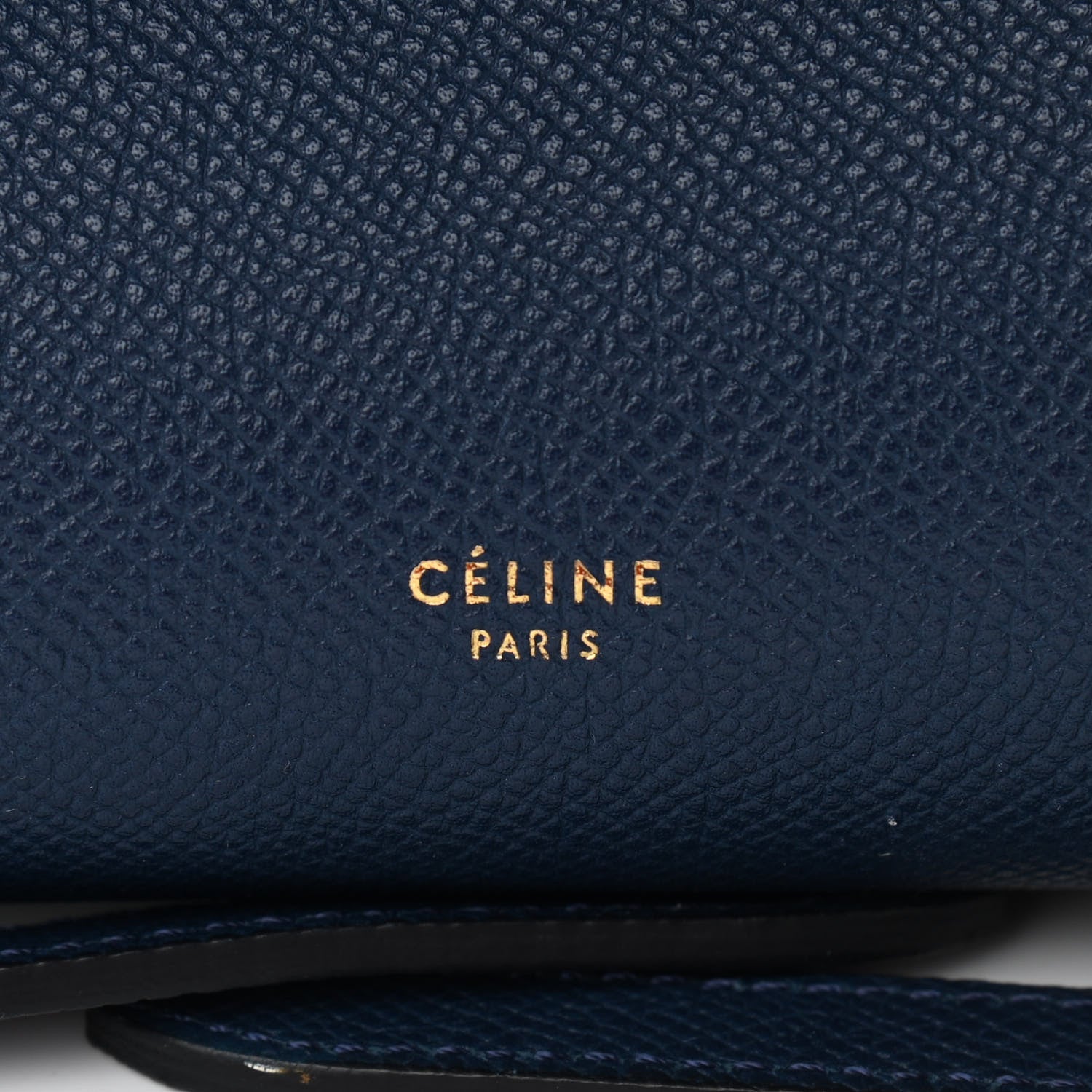 Celine Grained Calfskin Mini Belt Bag Deepsea 6 of 10
