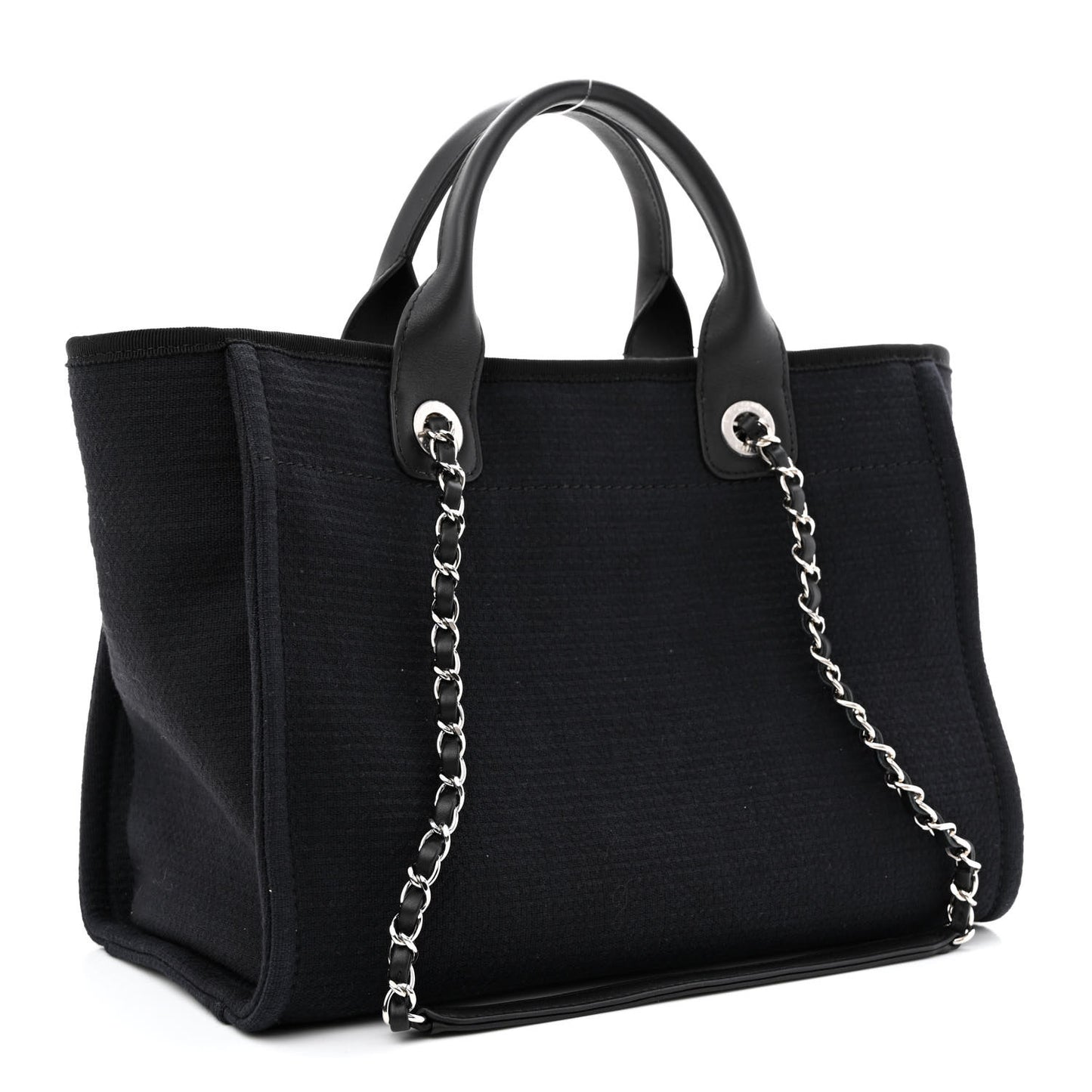Mixed Fibers Small Deauville Tote Black