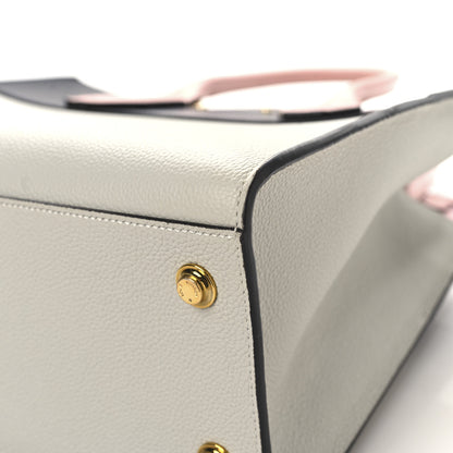 Louis Vuitton Calfskin City Steamer MM Gris Antartica Navy Rose Doux 11 of 12