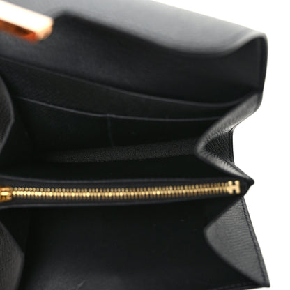 Hermes Epsom Constance Compact Passant Wallet Black 5 of 8