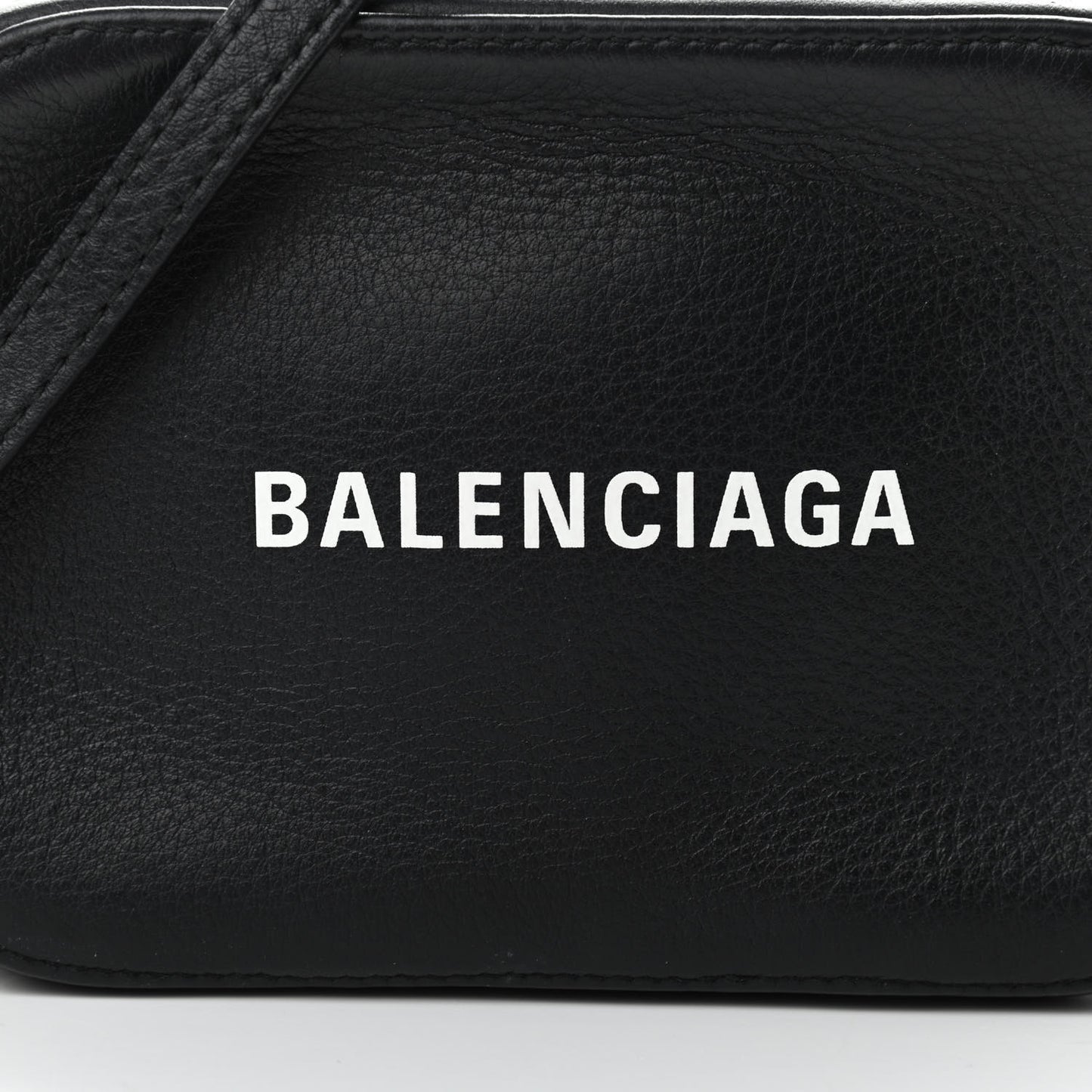 Calfskin Logo XS Everyday Camera Bag Black