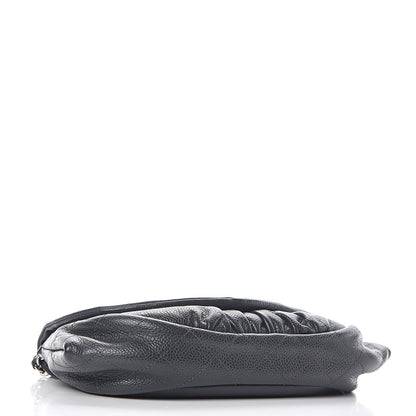 Chanel Caviar Half Moon Wallet On Chain WOC Grey 4 of 14