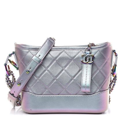 Chanel Iridescent Lambskin Calfskin Quilted Small Gabrielle Hobo Light Purple 1 of 11