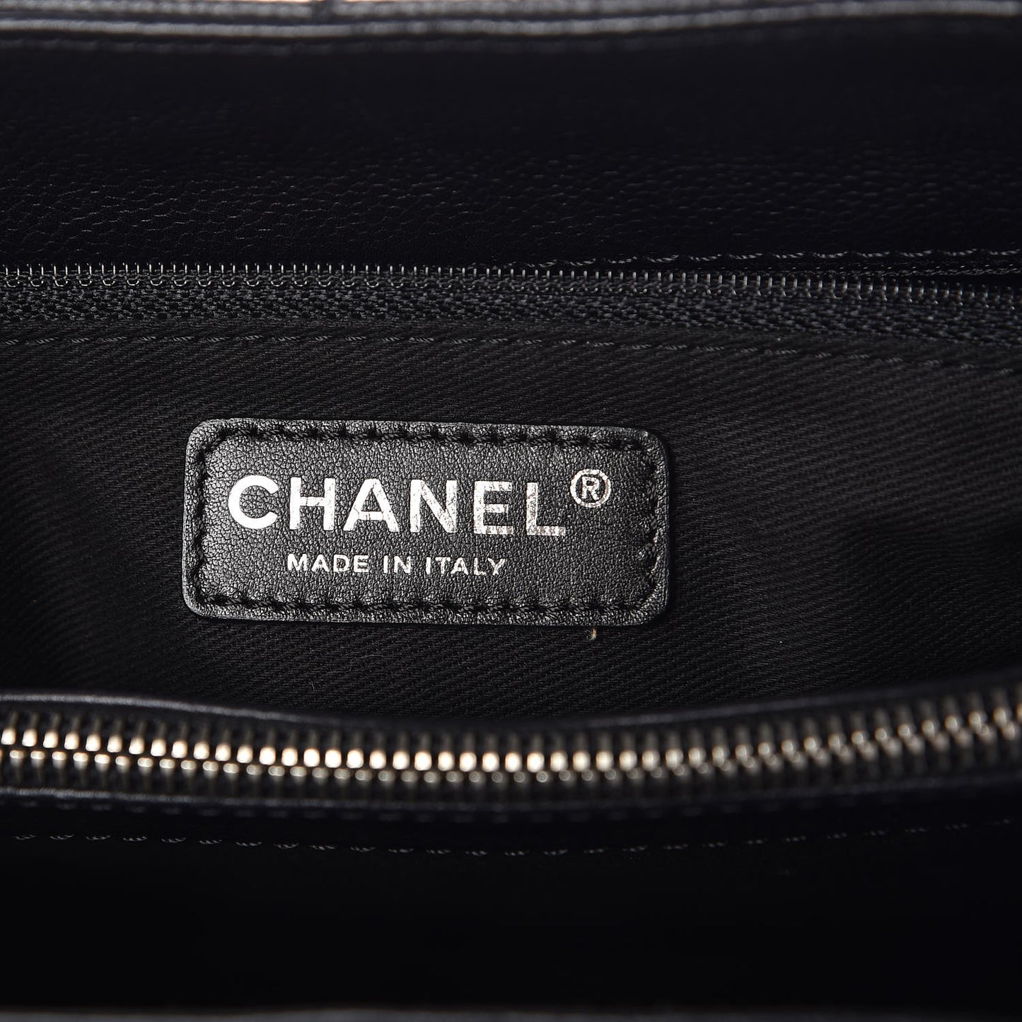 Caviar Quilted Grand Shopping Tote GST Black
