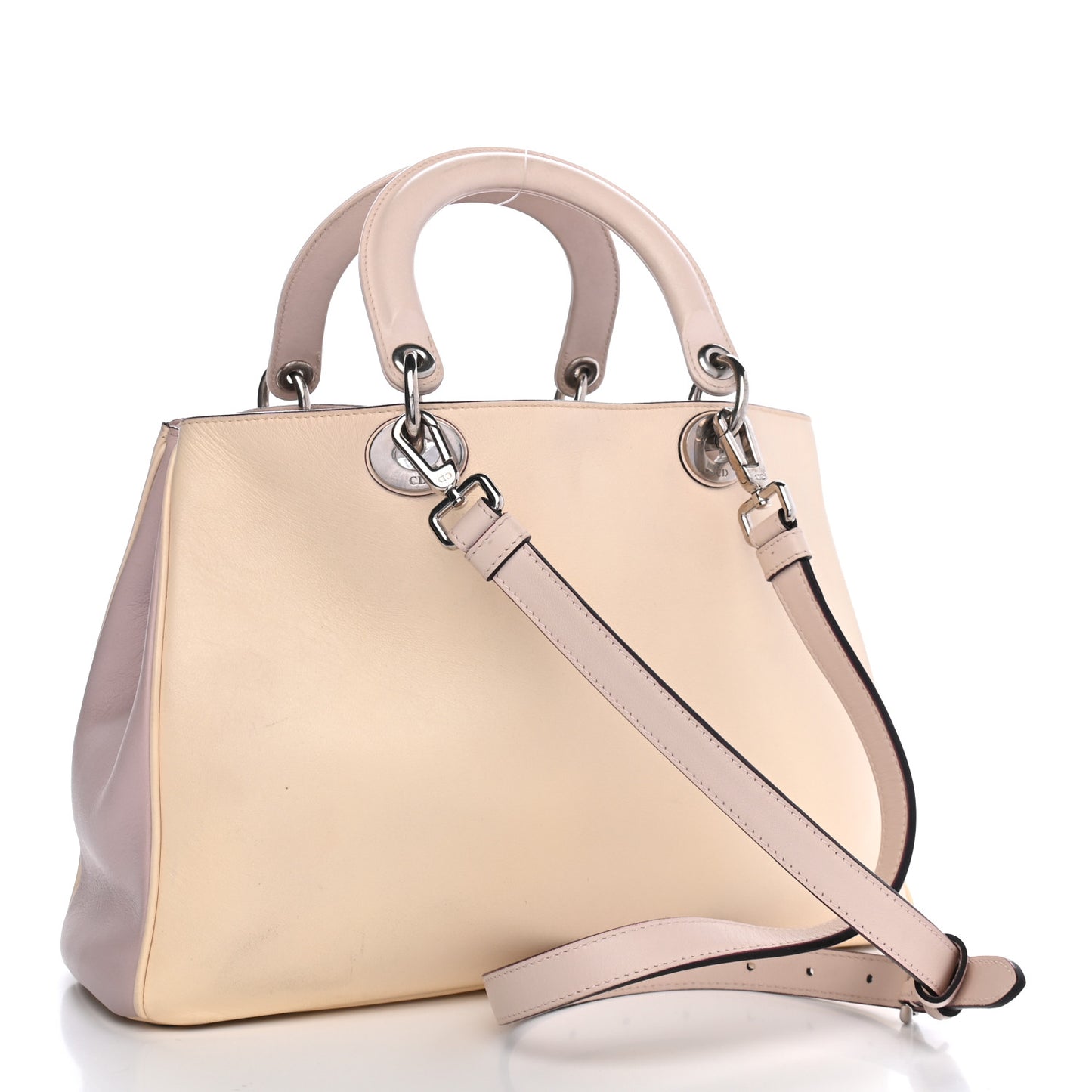 Smooth Calfskin Medium Diorissimo Tote Beige Pink