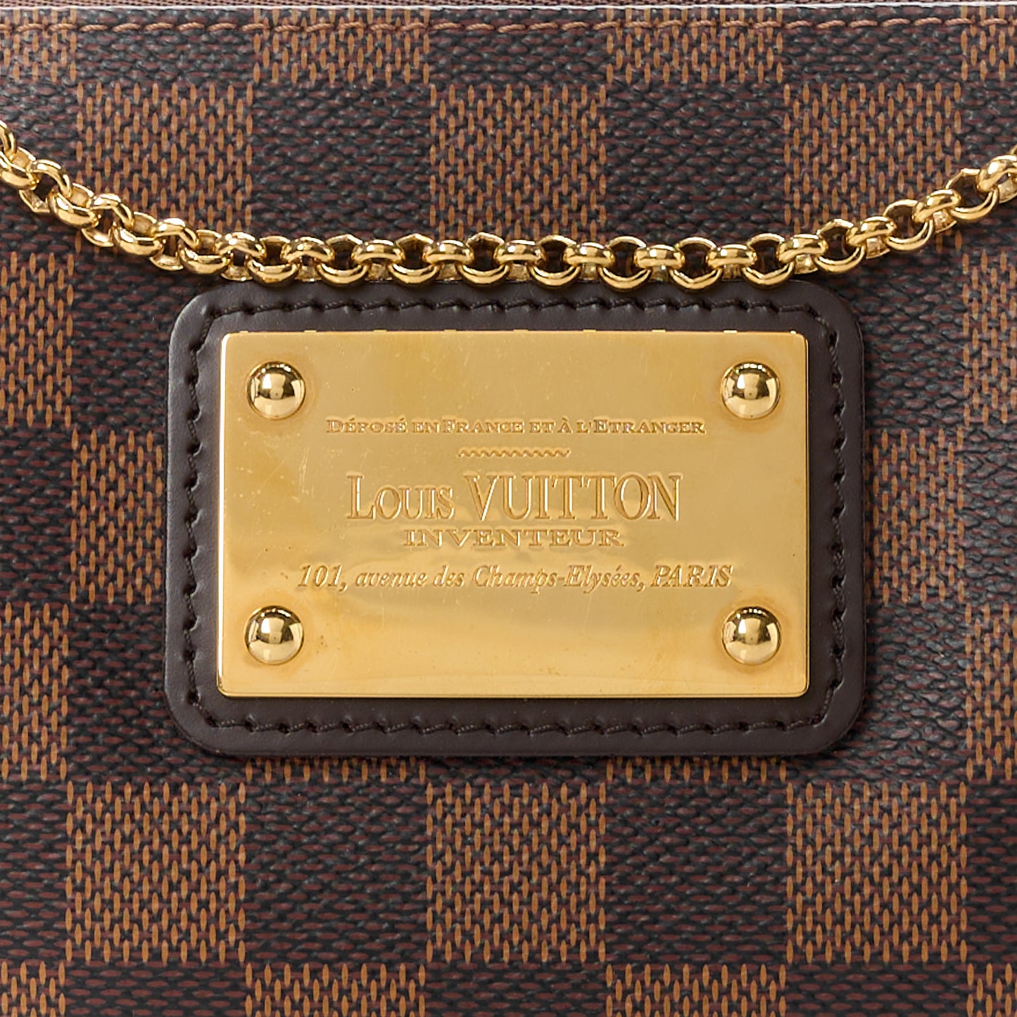 Damier Ebene Eva Clutch