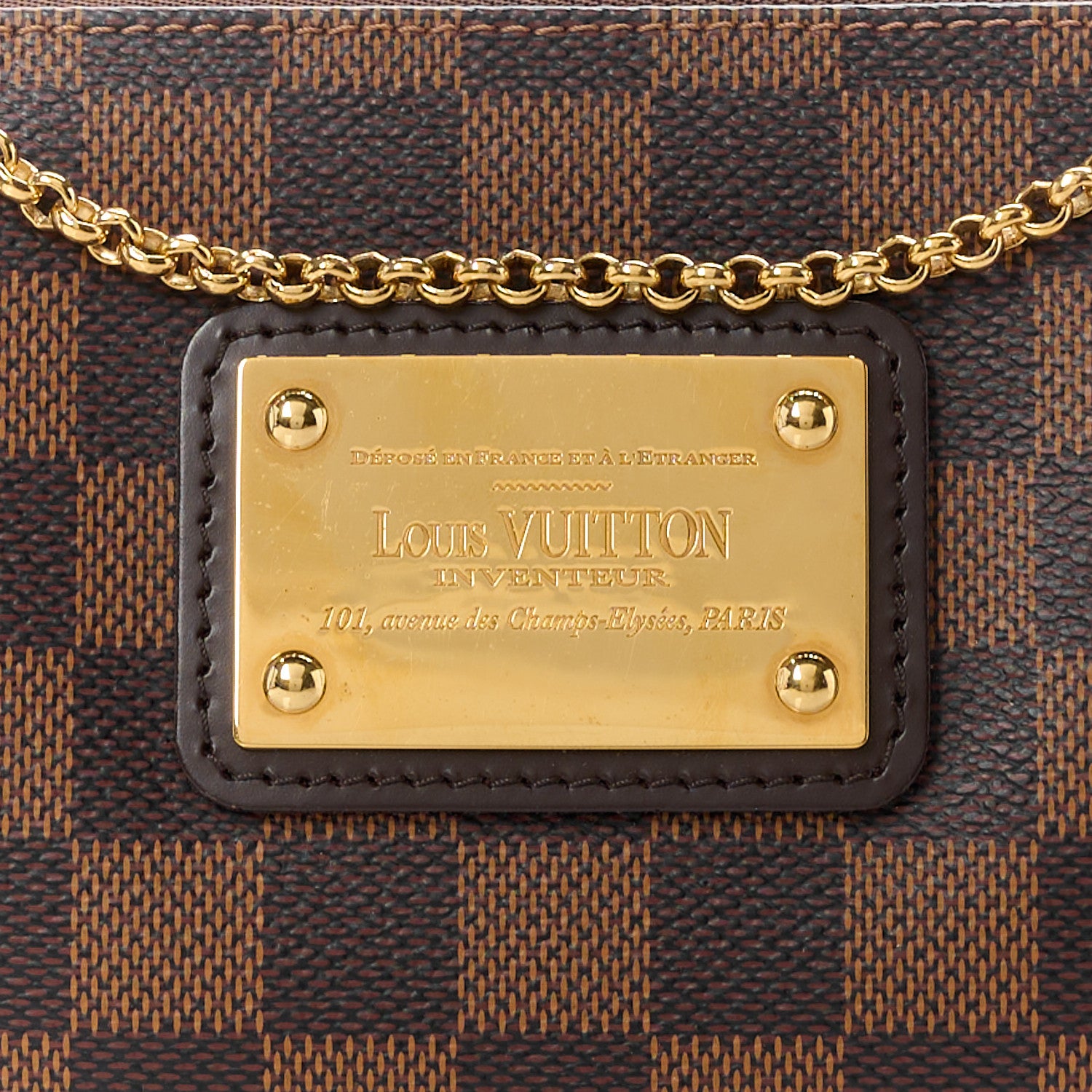 Louis Vuitton Damier Ebene Eva Clutch 7 of 9