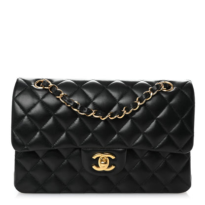 Chanel Lambskin Quilted Small Double Flap Black 1 of 10