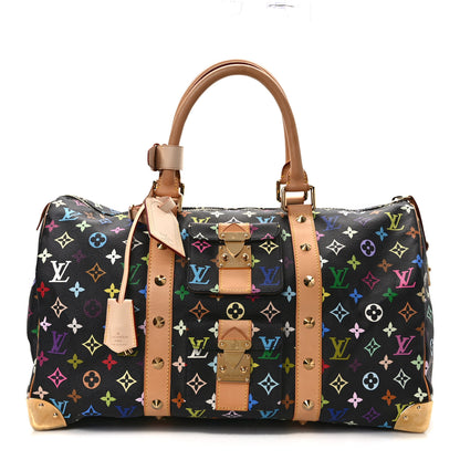 Louis Vuitton Monogram Multicolor Keepall 45 Black 1 of 10