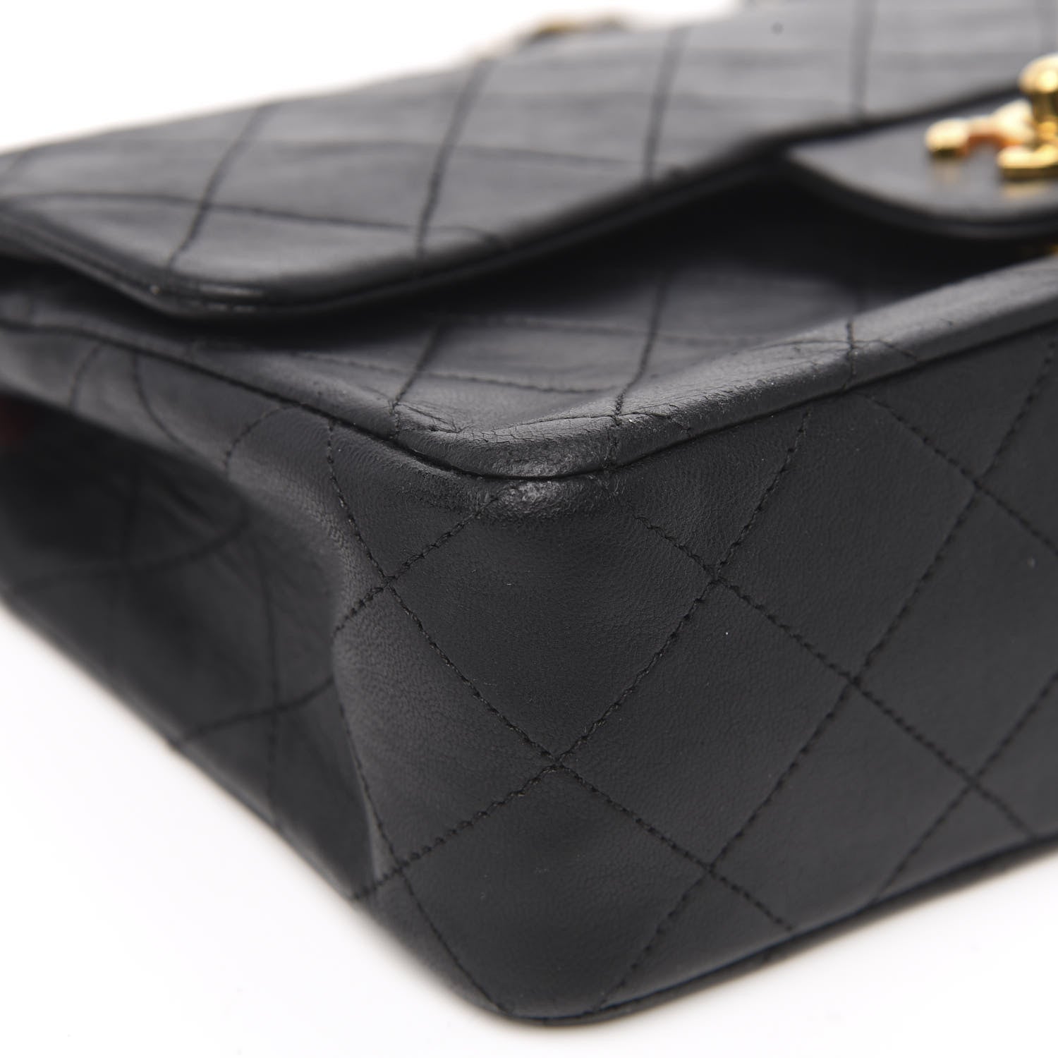 Chanel Lambskin Quilted Small Double Flap Black 8 of 15
