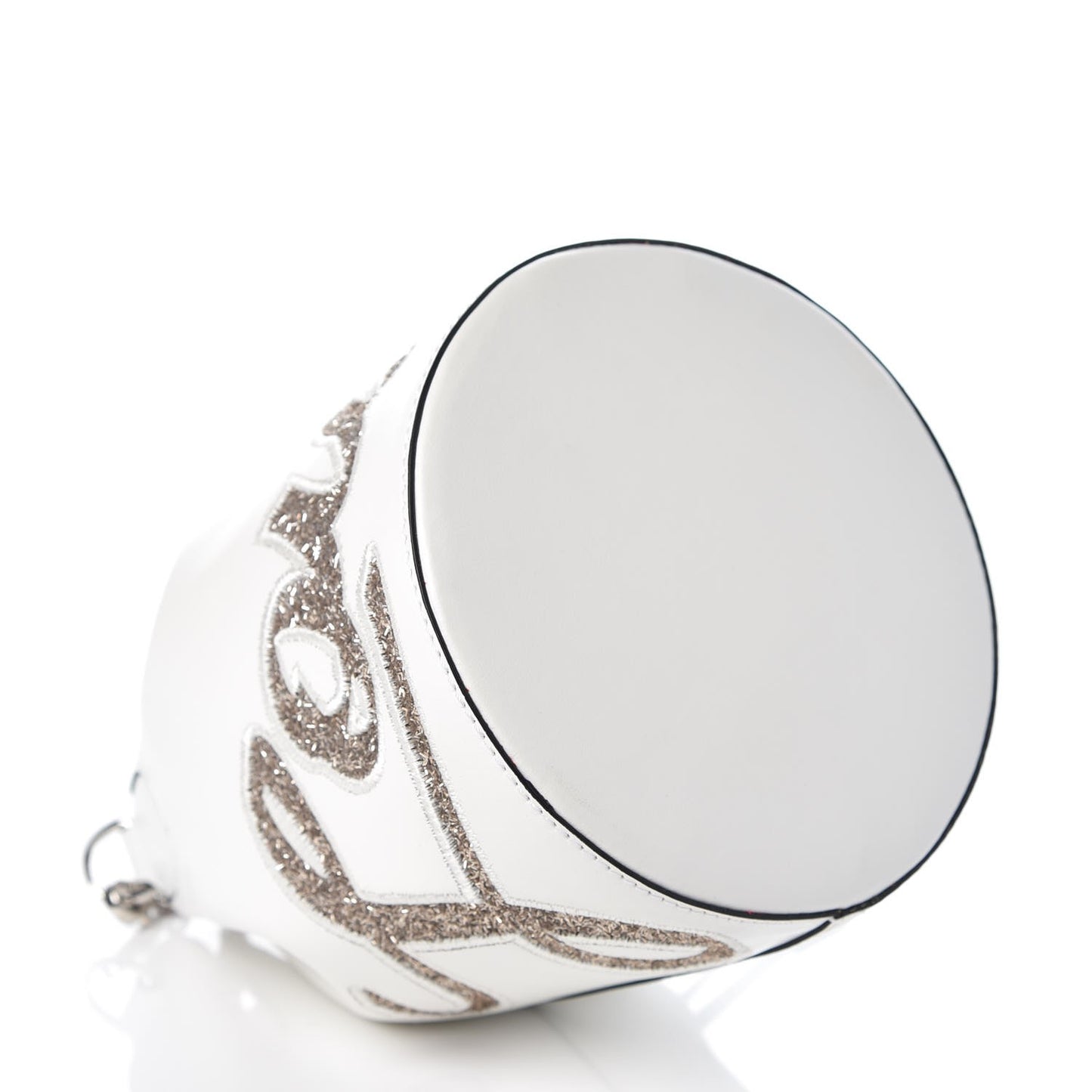 Calfskin Marie Jane Bucket White