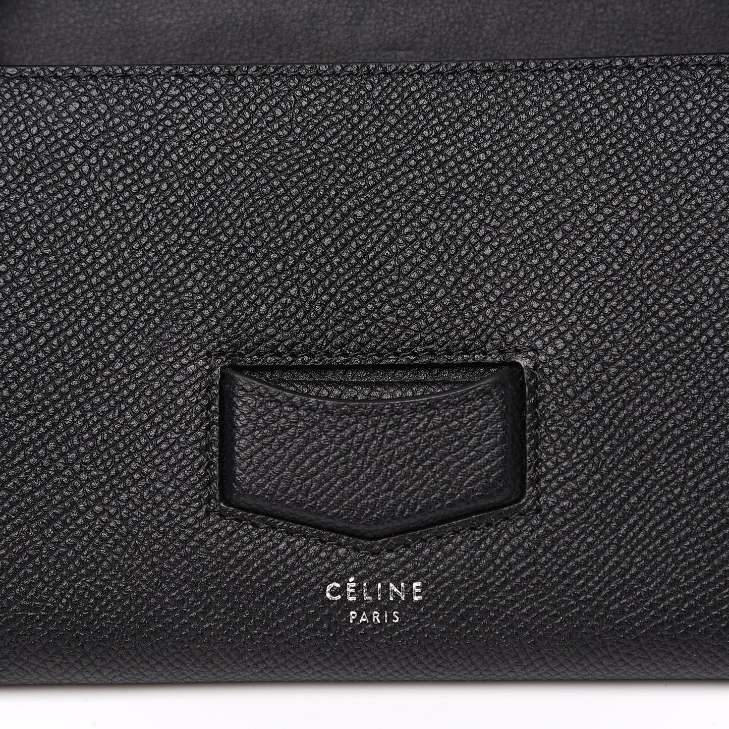 Grained Calfskin Medium Trotteur Multifunction Flap Wallet Black