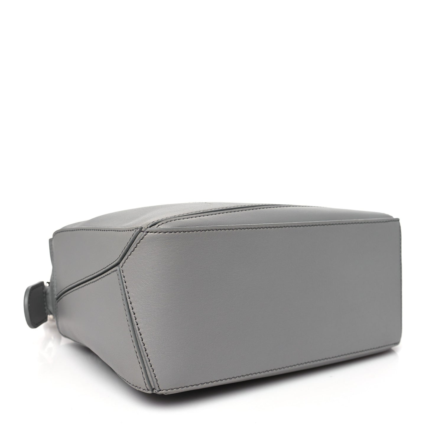 Calfskin Small Puzzle Bag Pearl Grey