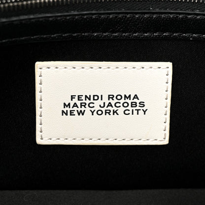 Fendi X MARC JACOBS Nappa Logo Medium Baguette Black 6 of 10