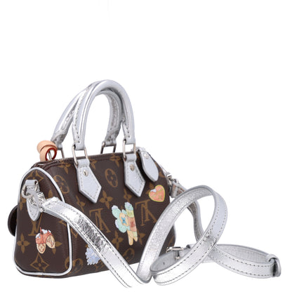 Louis Vuitton Monogram 57th Street NYC Nano Speedy Silver 3 of 8
