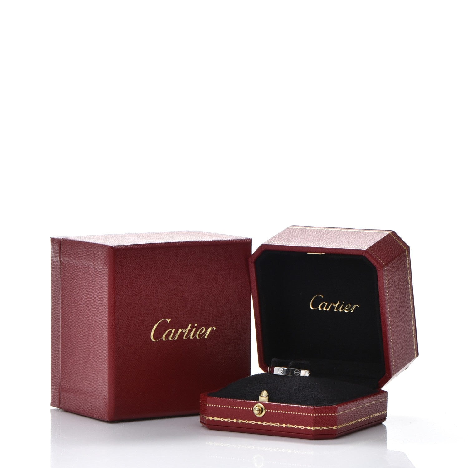 Cartier 18K White Gold 4mm LOVE Wedding Band Ring 60 9 6 of 6