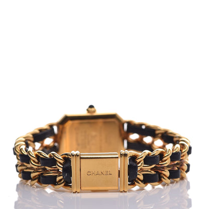 Chanel Stainless Steel Lambskin 20mm Chain Premiere Quartz Watch Gold L 4 of 6