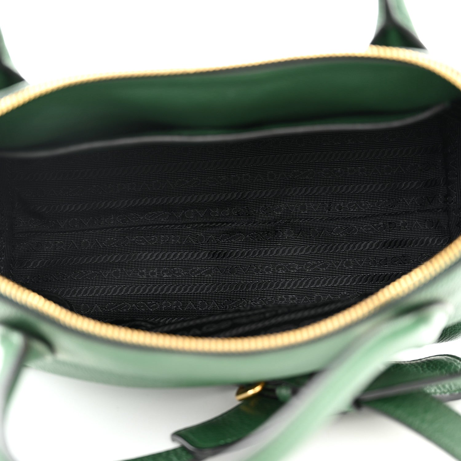 Prada Vitello Daino Shopping Tote Foresta 3 of 11