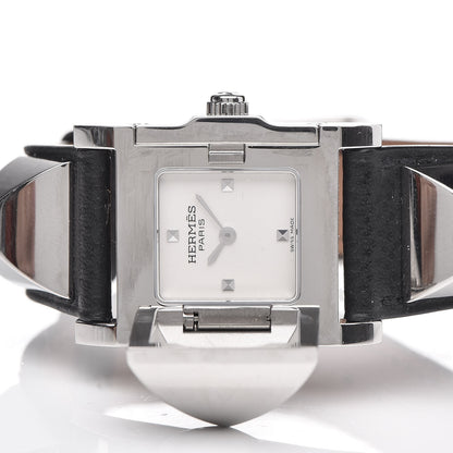 Hermes Stainless Steel Epsom 23mm Medor Quartz Watch Noir 3 of 10