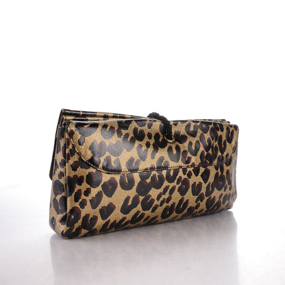 Louis Vuitton Leopard Nocturne African Queen Clutch Dore Gold 3 of 12