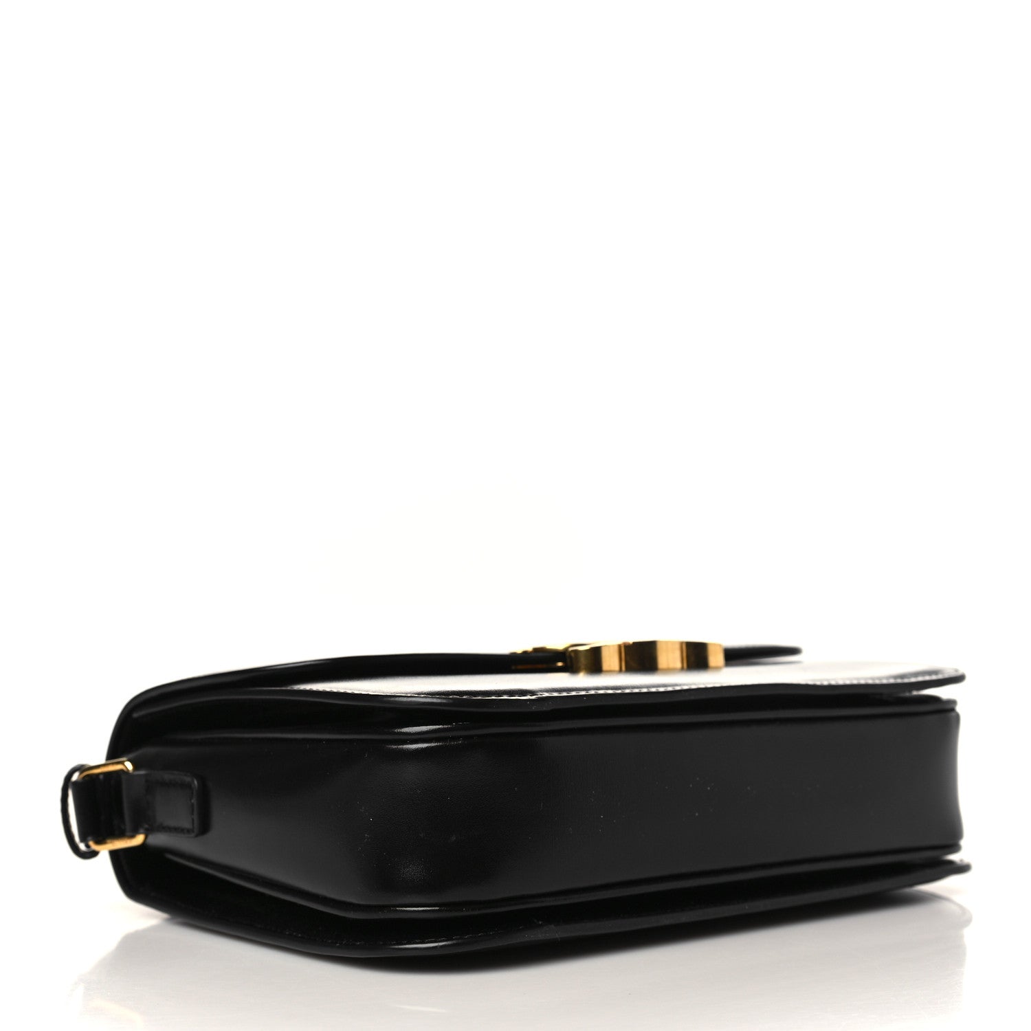 Celine Shiny Calfskin Medium Triomphe Black 4 of 9