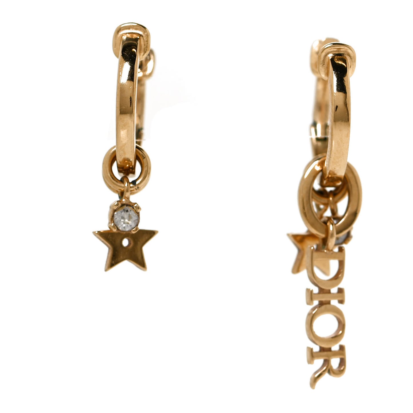 Metal Drop Earrings Antique Gold