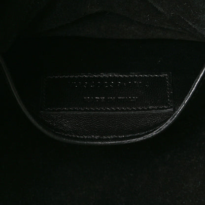 Saint Laurent Calfskin Crocodile Embossed Large Emmanuelle Bucket Bag Black 11 of 31