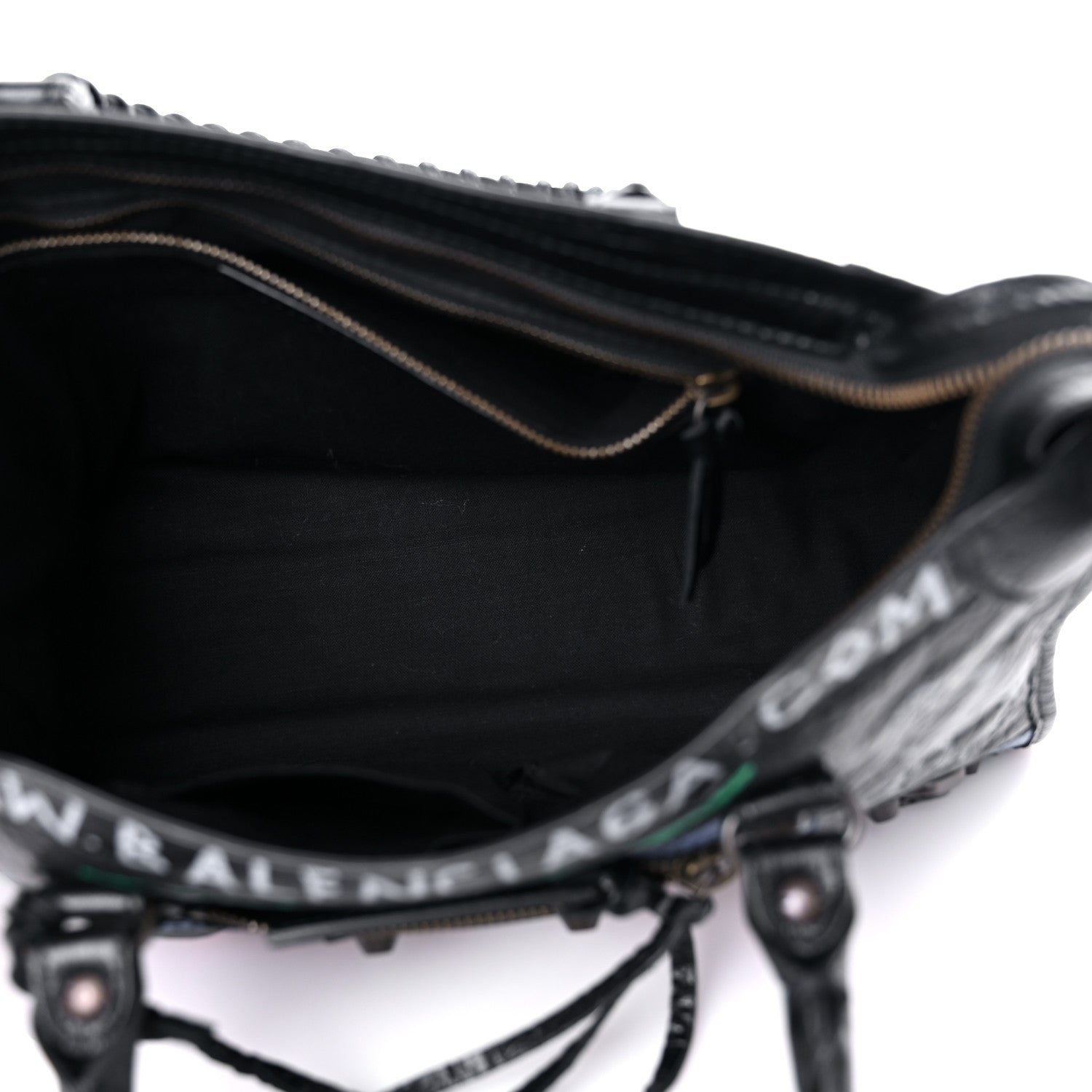 Balenciaga Agneau Graffiti All Over Classic Hardware S City Black Vert Rouge 5 of 11