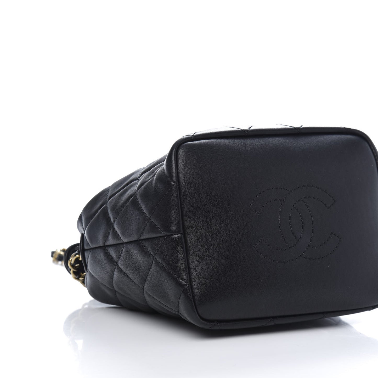Lambskin Quilted Small Perfect Meeting Hobo Black