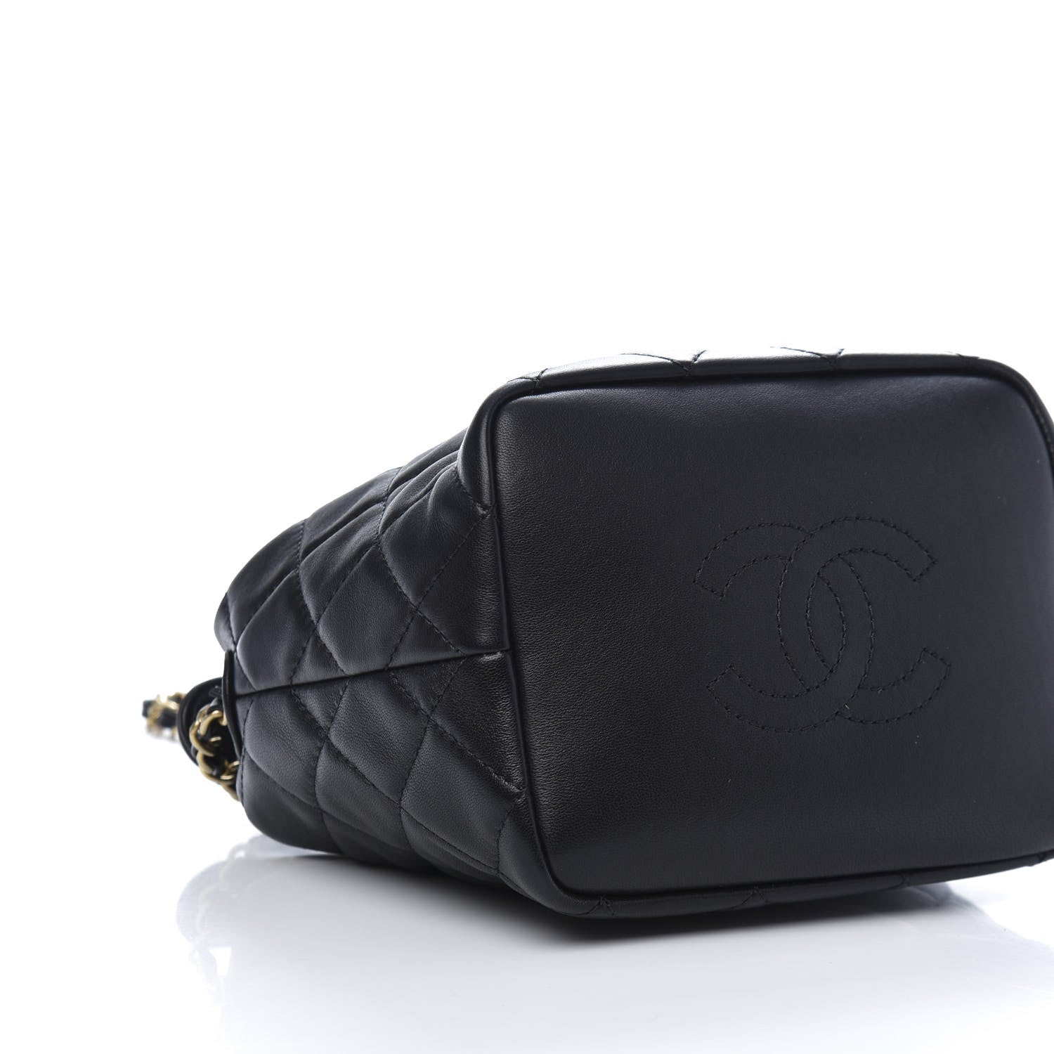 Chanel Lambskin Quilted Small Perfect Meeting Hobo Black 6 of 14