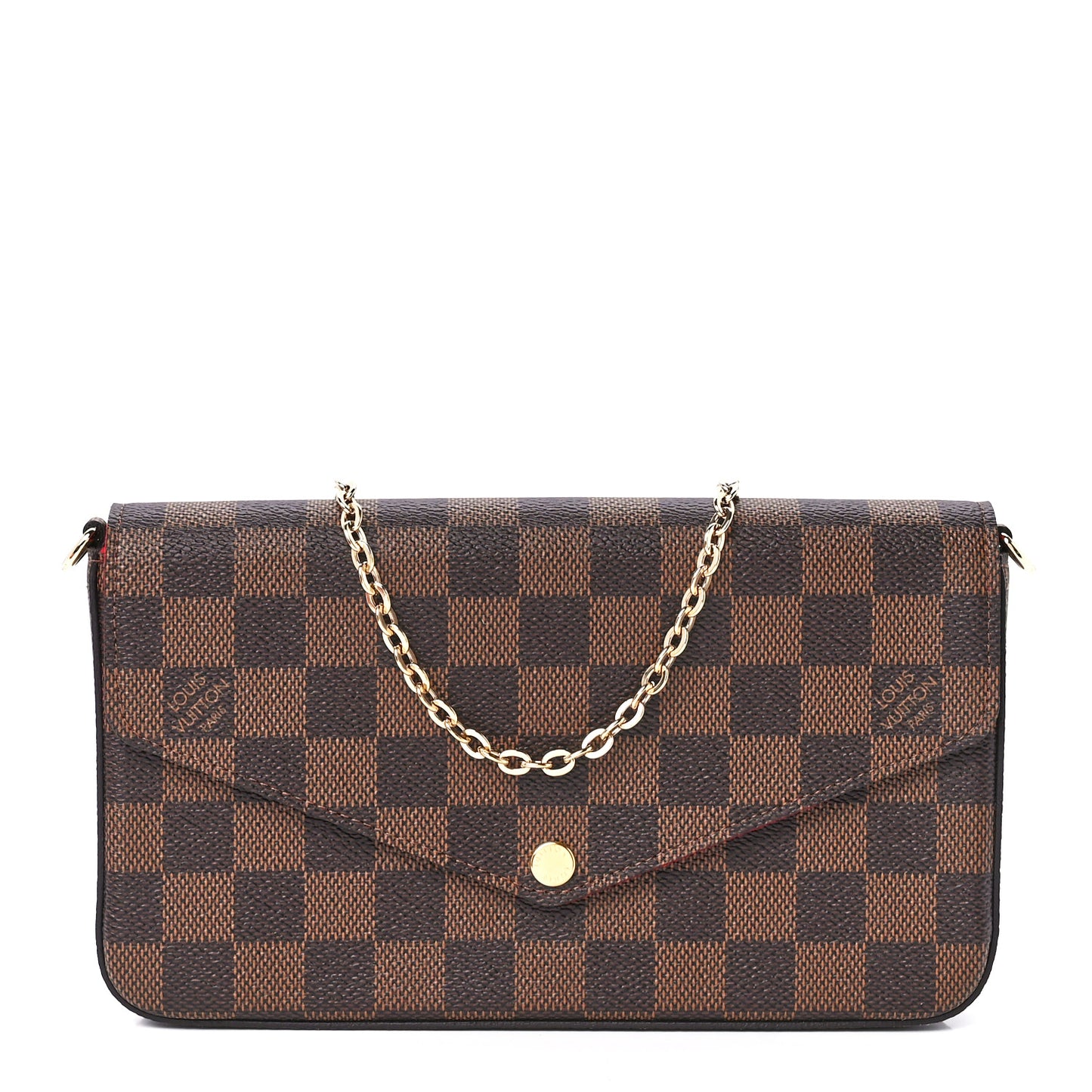 Damier Ebene Pochette Felicie Chain Wallet