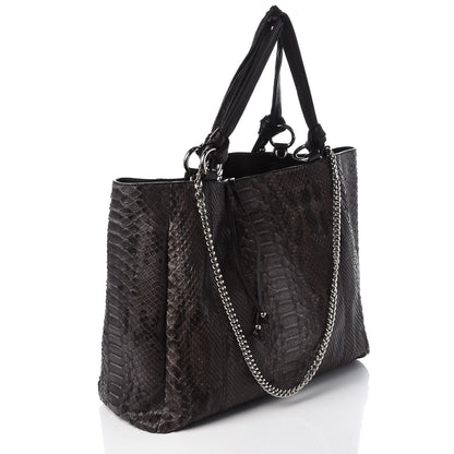 Gucci Python Large Jungle Tote Grey 4 of 8