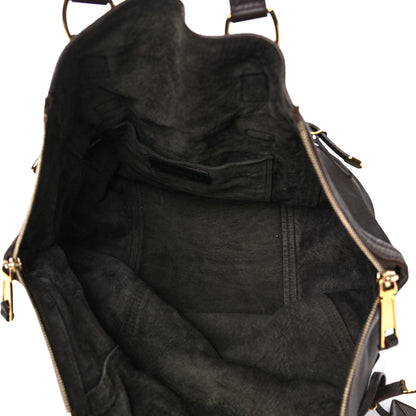 Saint Laurent Calfskin XL Downtown Tote Brown 5 of 9