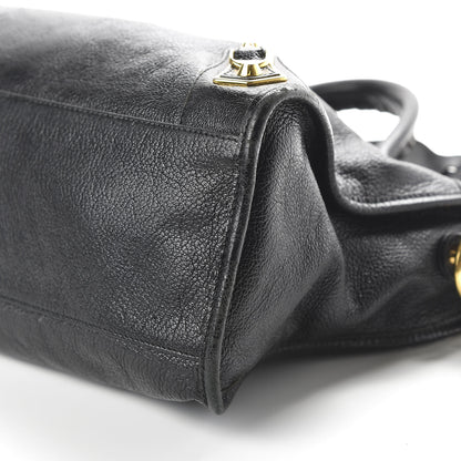 Balenciaga Chevre Gold Metallic Edge Hardware City Black 6 of 9