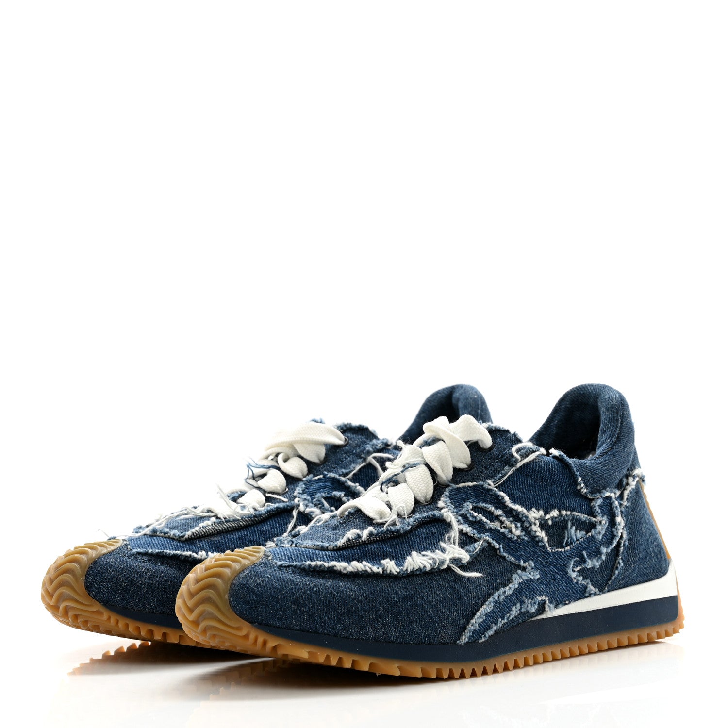 Loewe Deconstructed Denim Flow Runner Sneakers 36 Blue 3 of 8