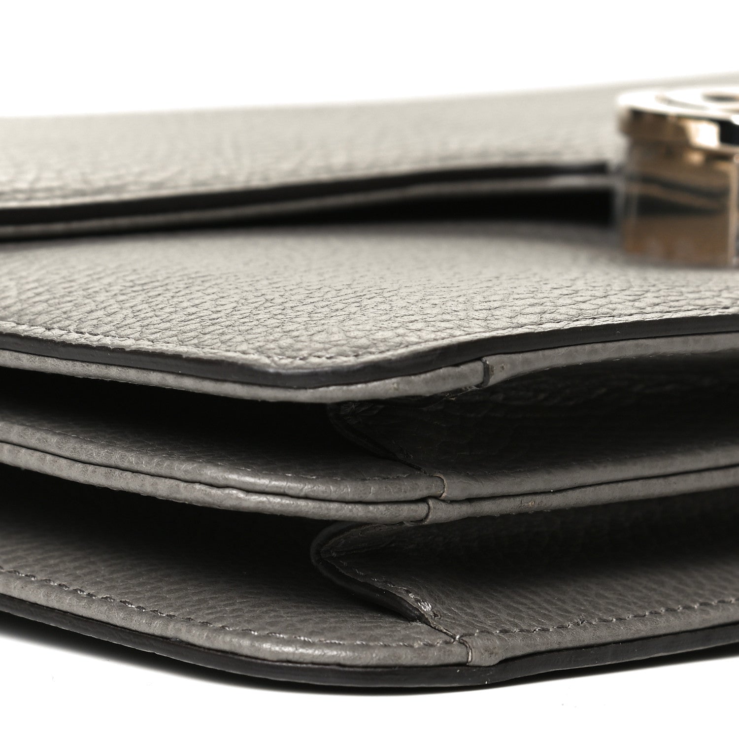 Gucci Dollar Calfskin Interlocking G Shoulder Bag Loess 10 of 11