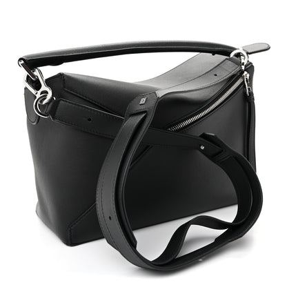Loewe Calfskin Medium Puzzle Edge Bag Black 3 of 9