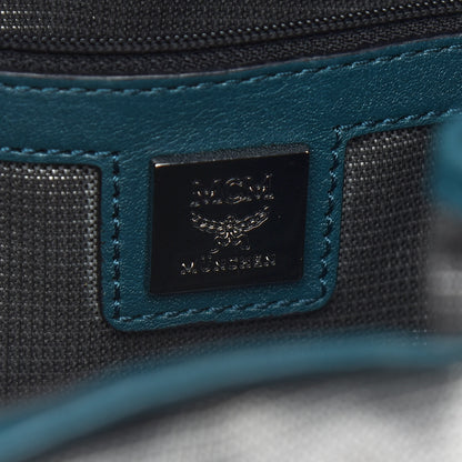 MCM Visetos Medium Side Studs Stark Backpack Teal 5 of 7